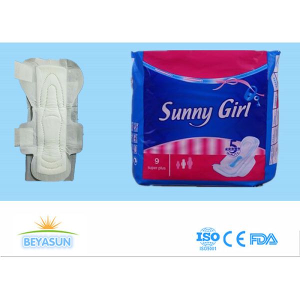 Buy Ebossed Ladies Sanitary Napkins , Women'S Hygiene Pads Mesh Surface at wholesale prices