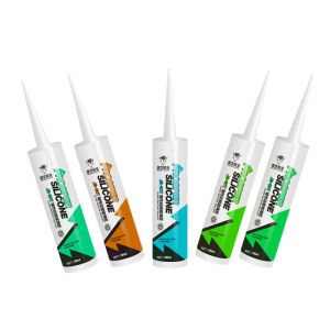 Black RTV Acetic Cure General Purpose Silicone Sealant Permanently Elastic