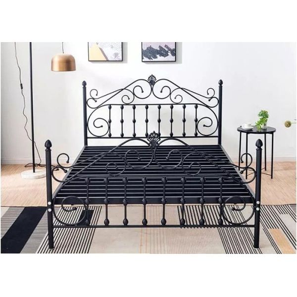 Buy Home Customizable 1.5mm ODM Metal Double Bed at wholesale prices