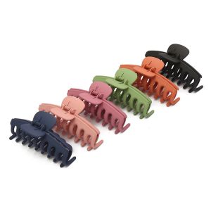 Black Matte Claw Hair Clips Korean Solid Hair Claws Large Ponytail Hair Claw 30g