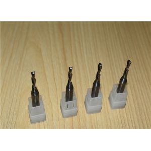 Diameter 1mm Carbide 2 Flute End Mill With Down Cut
