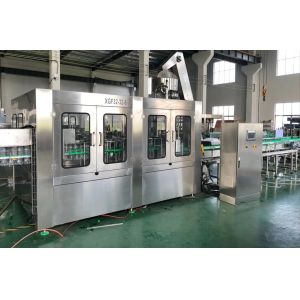 PET Plastic Rotary Bottle Filling Machine SUS304 0.25MPa Washing