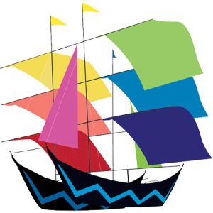 Quality Sailboat Design Small Stunt Kite Easy Carry For Professional Player 2-5bft Swing Range for sale