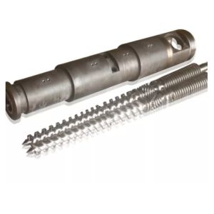 Conical Twin Screw Barrel Nitrided Bimetallic Screw For Extruder Machine