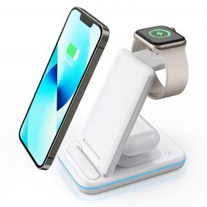 Quality 15w Wireless Charger Stand For Iphone , Qi Cell Phone Wireless Charging Station for sale