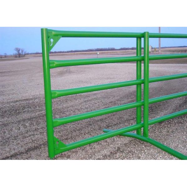 Powder Coated Horse Fence Panels Chain Latch 12 Ft Corral Systems