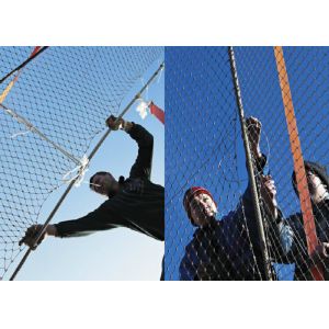 Security Reinforced Flexible Wire Mesh Netting SS 304 Architectural Ferruled