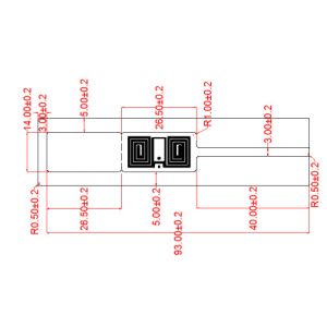 Quality UHF RFID Jewelry label LAB103S , Passive Jewelry Tamper proof Tracking Security UHF Rfid Tag Jewellery Label for sale
