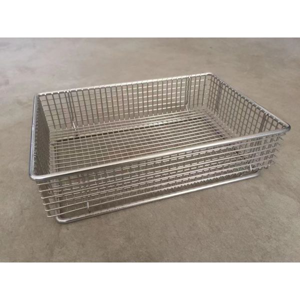 Container Sus304 Bathroom Small Stainless Steel Wire Baskets Space Saver