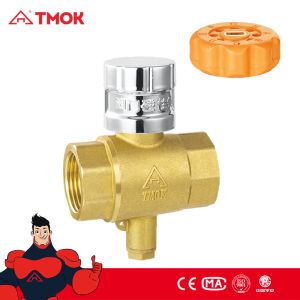 1 inch Temperature Test Hammer Lockable Threaded Brass Ball Valve