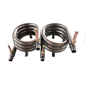 Titanium Coil Counter Flow Coaxial Heat Exchanger 3.5Mpa 3mm Thickness