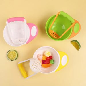 Practical Nontoxic Silicone Dinnerware Set , Odorless Food Masher Bowl