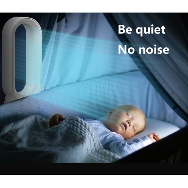 20 Inch Bladeless Cooling Heater Tower Fan with Hepa Air Purifier NO Adjustable Height