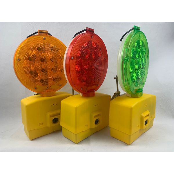 High Visibility Flashing Solar Battery Powered Traffic Cone Led Barricade Light For Road