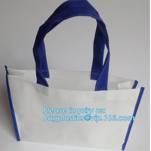 Promotional custom fabric reusable shopping bag metallic laminated non woven bag