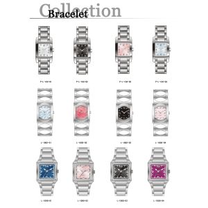 Fashion Watch, Italian leather wristband PVD rose gold case and black bezel