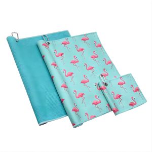 Square Microfiber Golf Towel Low MOQ Customized Design