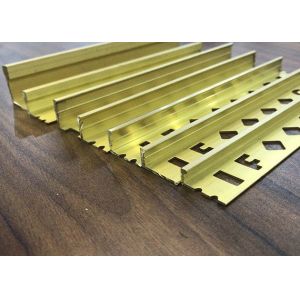 Brass Edge Trim For Tiles 2.5m Ceramic Tile Decoration