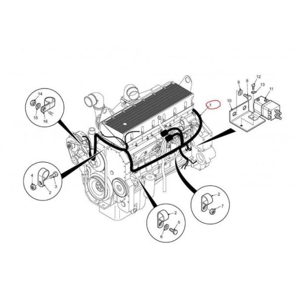 3573810403 Industrial Wiring Harness Electric Forklift Parts 1