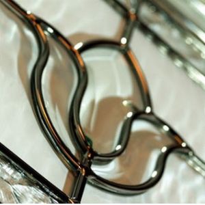 China decorative glass(black chrome) on sale