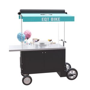 350W 25° Climbing OEM Cotton Candy Bike Food Cart