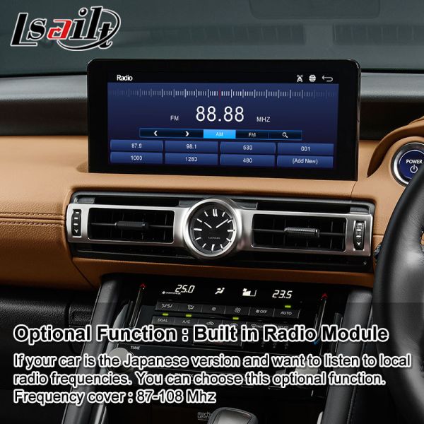 Lsailt Android Video Interface for Lexus IS 300h 500 300 350 F Sport 2020-2023 With Carplay