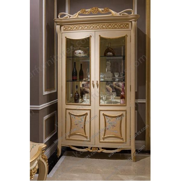 New Design Wall Mount Wooden and Glass Cabinet FJ-133A
