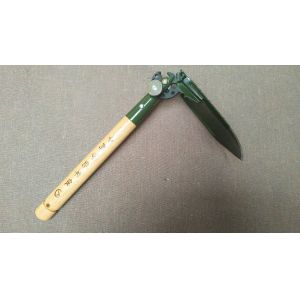 WJQ-308 China Classics Tri-fold Shovel with 18 Multi-function, army green color,