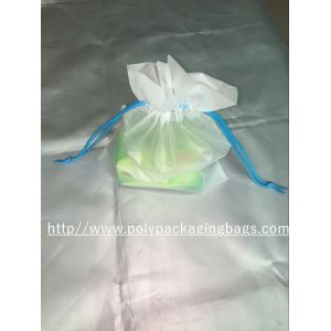 China Custom Printed Foldable Drawstring Plastic Bags For Candy Gift on sale