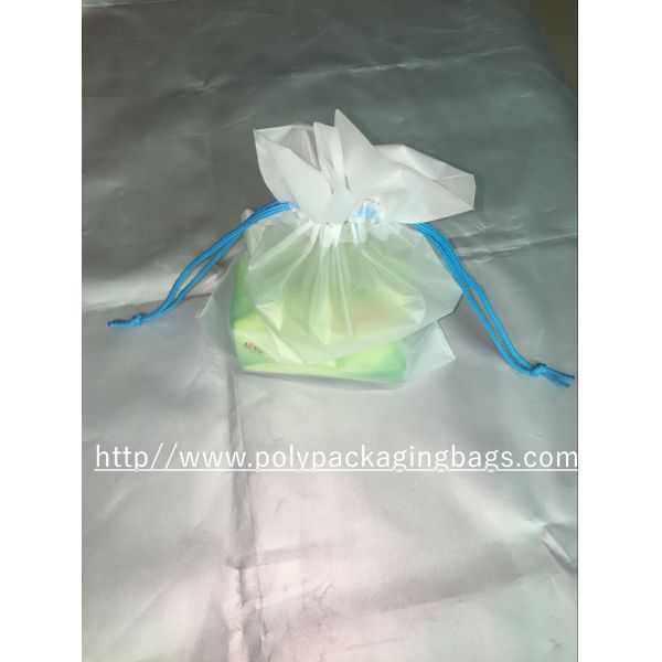 Buy Custom Printed Foldable Drawstring Plastic Bags For Candy Gift at wholesale prices