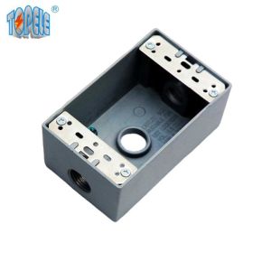 UL Listed 4*2 Aluminum One Gang Device Weatherproof Outlet Box Gray