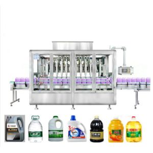 Rotary Vacuum Gravity Olive Oil Filling Machine 304 Stainless Steel