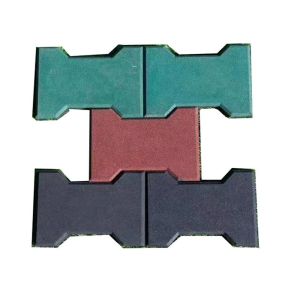 Non Toxic Interlocking Rubber Stable Mats Black Rubber Bricks For Horse Barns