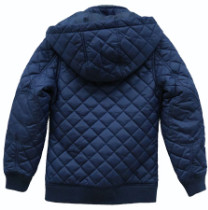 Wind Resistant Kids Lightweight Down Jacket 210t Polyester Lining Fabric