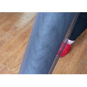 Gray Color Fiberglass Pleated Window Screen / Plisse Insect Screen For Ranch