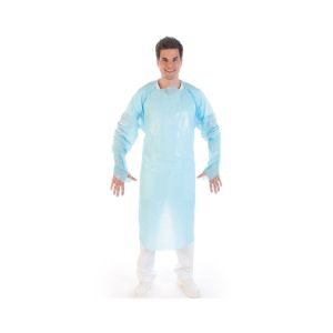 Wholesale Disposable CPE Gown Cheap Long Sleeve Isolation Gown for Body