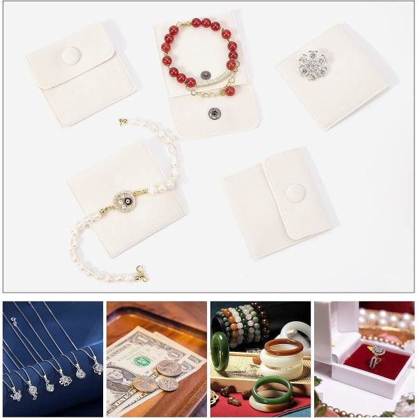 Shockproof Protective Storage Durable Lightweight Velvet Jewelry Pouch