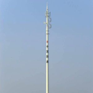 Polygonal Telecommunication Monopole Antenna Towers With Hot Dip Galvanized