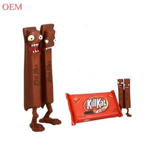 Custom Design 3D Kill Kat Plastic Made Chocolate Vinyl Figure