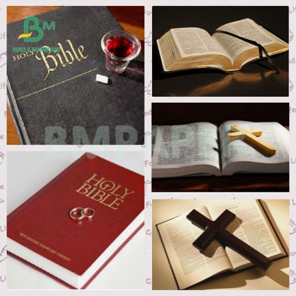 Good Printing Performance Smooth Natural White 35gsm Bible Paper