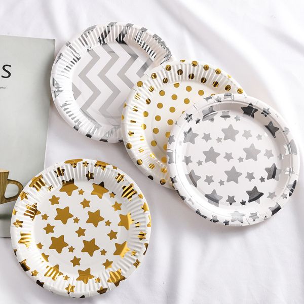 Food Packaging Party Tableware Dinnerware Set with Custom Disposable Paper Plates