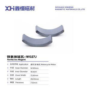 Segment-type Sintered Ferrite Magnet is used in motorcycle motors W027J