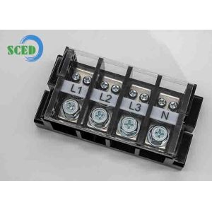 China 600V Rated Voltage Through Panel Terminal Blocks with 26mm Stripping Length and Tin Plating on sale