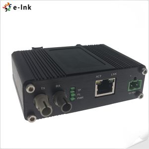 Mini Industrial Ethernet Media Converter 10BASE-T To 10BASE-FL