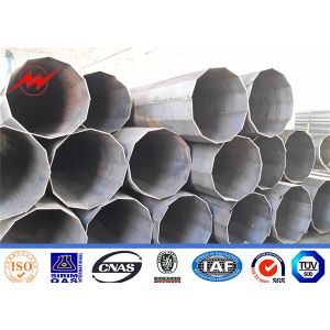Transmission And Distribution Electrical Power Utility Galvanized Steel Pole