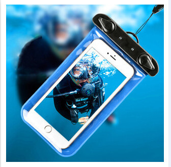 Buy customized 6" Waterproof Cell Phone Pouch Diving Floating With Lanyard at wholesale prices
