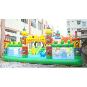 Playground Games Tarpaulin Inflatable Theme Park Kids Bouncy Castle