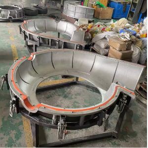 Silver Aluminum Rotational Molding Process Wind Turbine Shell Mold