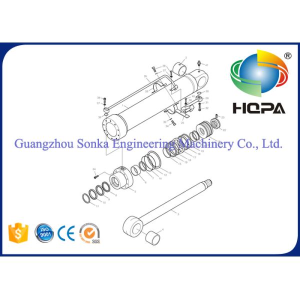 DAEWOO DH130LC DH130W DH150LC SOLAR130LC SOLAR140LC Boom Cylinder Seal Kit 2440-9230KT