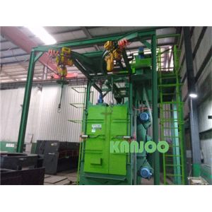 PLC Spinner Hanger Shot Blasting Machine With High Cleaning Efficiency Sa 2.5